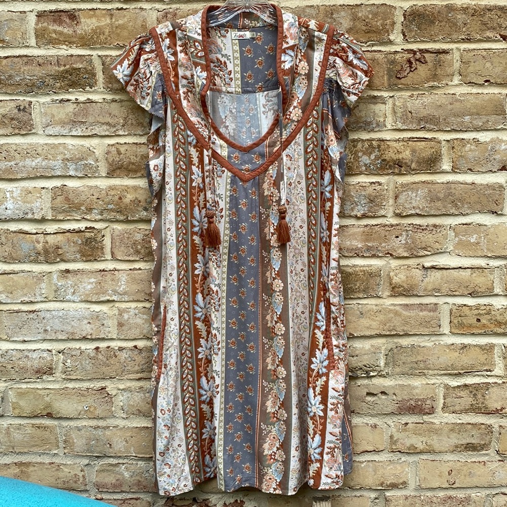 Faherty Brooke Dress Ashpond Print